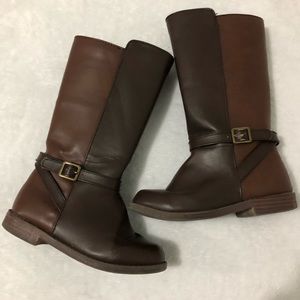 Girls riding boots size 11 Gymboree dark brown